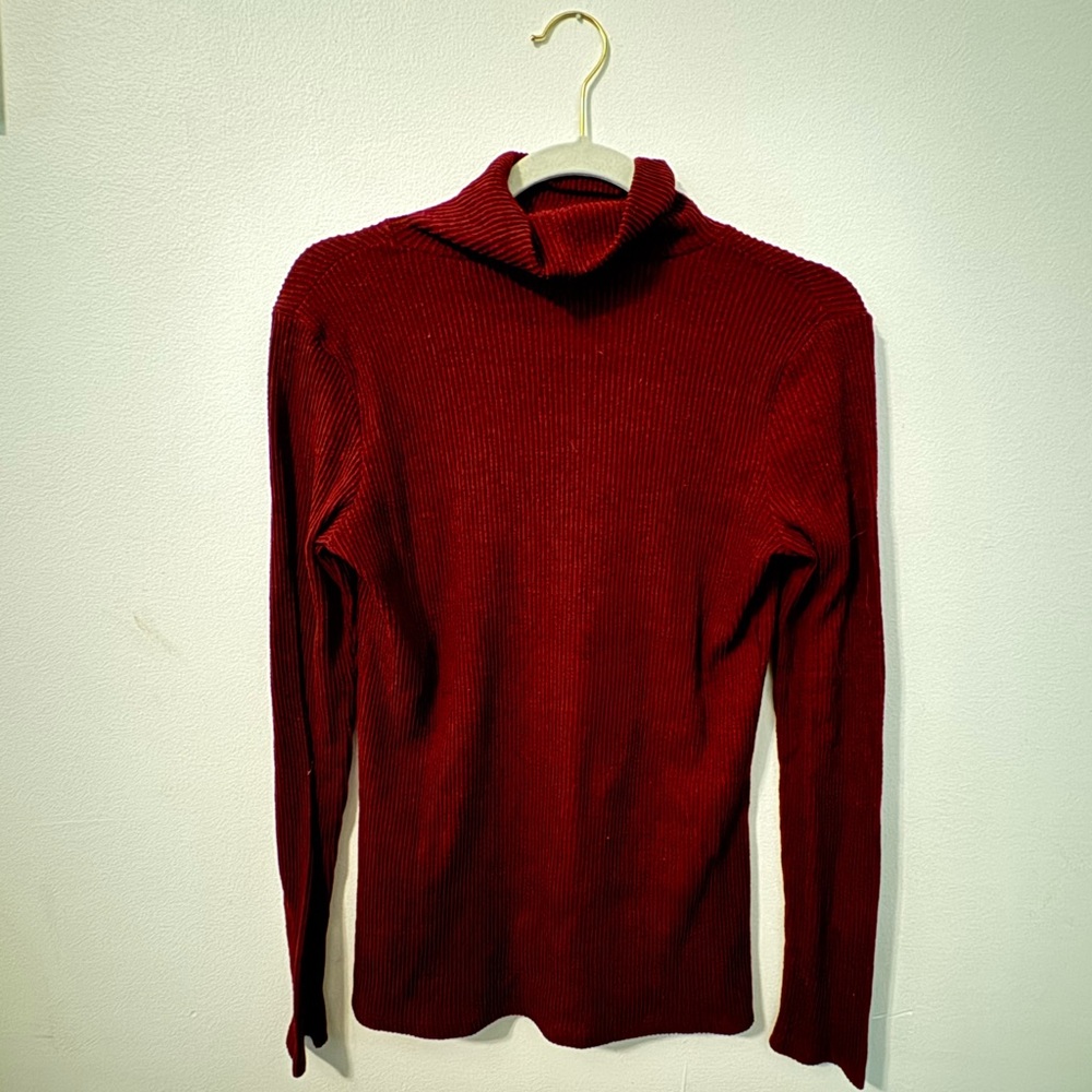Mossimo Supply Co. Deep Red Knit Sweater